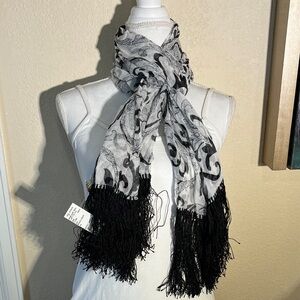 Indochine Paisley Scarf with fringe